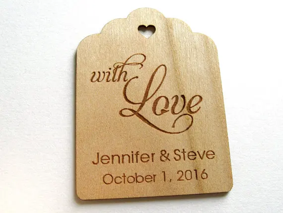 CUSTOM Eat Drink and Be Married Wooden wedding thank you gift favor tags engagement bridal shower party favors invitation labels