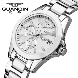 GUANQIN Women Watches Hardlex Mechanical Watch Luxury Brand Ceramic Watch Women Clock Waterproof  Dress Girls Watches 2024