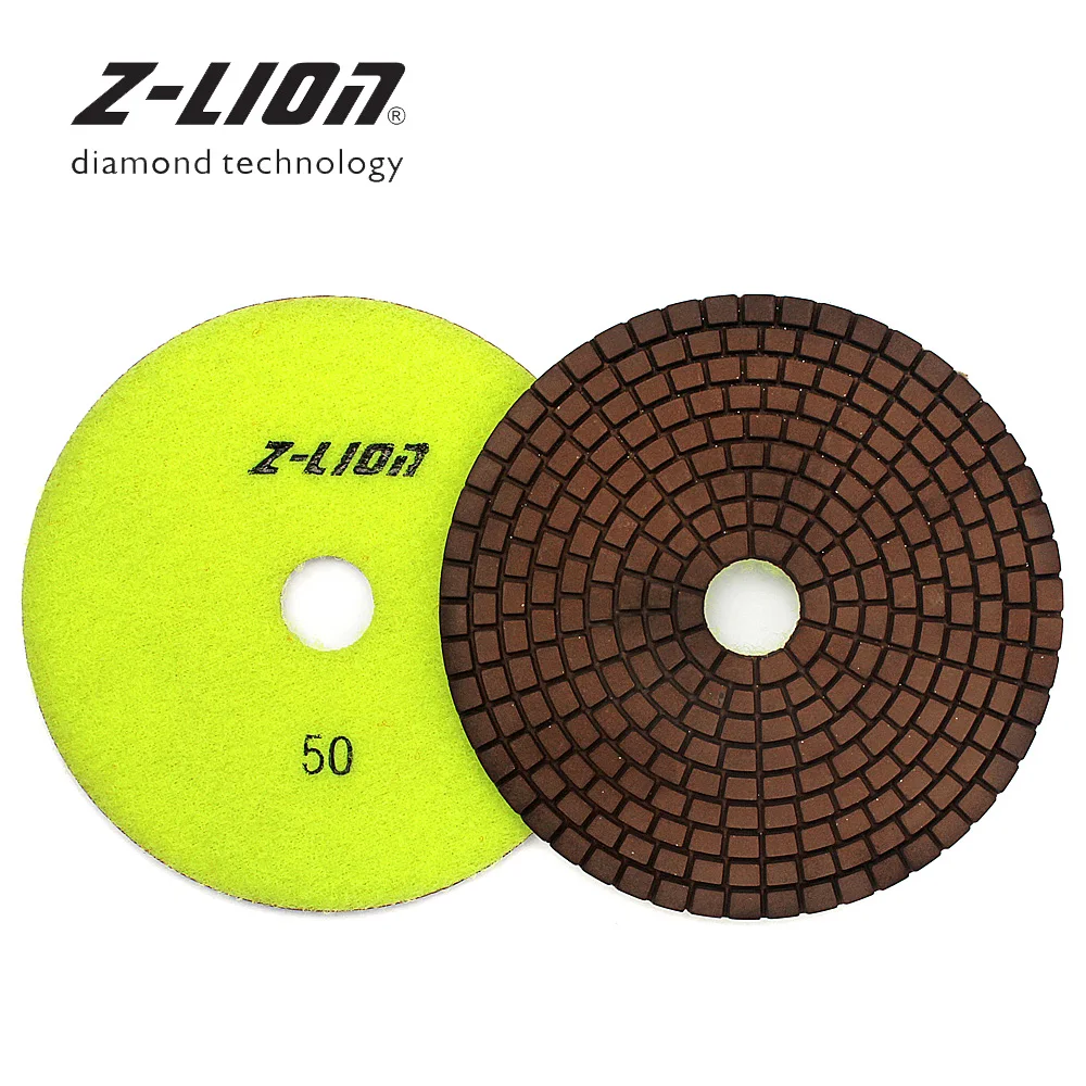 

Z-LEAP 125mm Copper Bond Diamond Polishing Pad For Stone Granite Marble Wet Grinding Disc Diamond Copper Filling Abrasive Tool