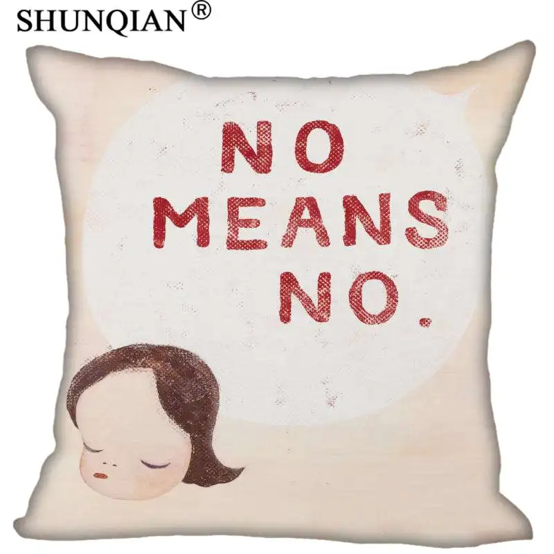 New Arrival Yoshitomo Nara Pillowcase Wedding Decorative Pillow Case Customize Gift For Pillow Cover 35X35cm,40X40cm