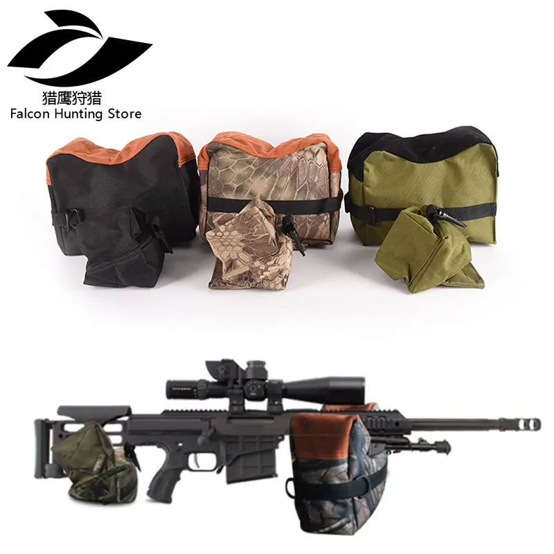 

Front and Rear Support Bag, Hunting Rifle Sandbag, Sniper Target Stand, Black, 600D Oxford, Hunting Accessories