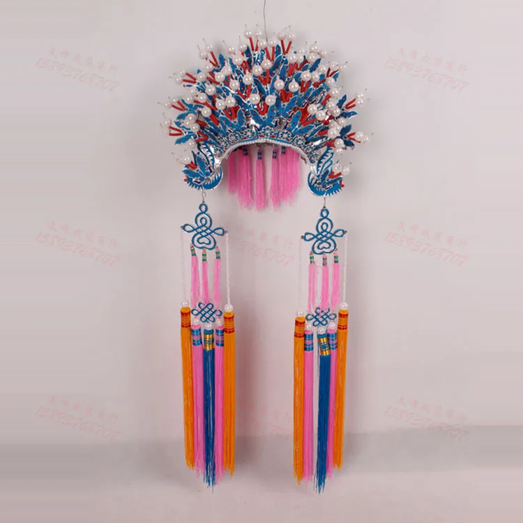 

Ming Dynasty Opear Tiara Empress Wedding Phoenix Tiara for Women Bride and Groom Hat Tiara