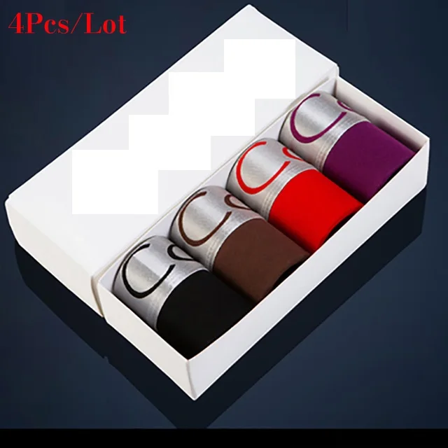 4Pcs/Lot Mens Underwear Boxers Homme Men\'s Sexy Underpants For Men Panties Soft Modal Men Shorts Boxers Mens Underwear Panties