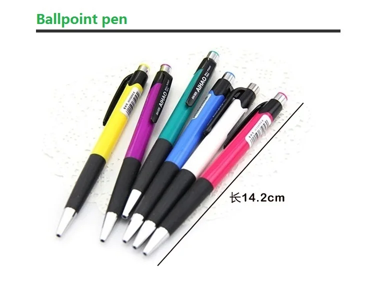 

12 pcs/Lot Blue ink ballpoint pen 0.7mm Classic office accessories pens Stationery Canetas escolar material school supplies