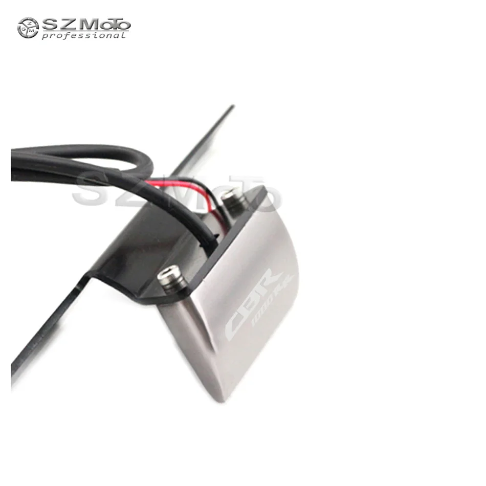 For Honda CBR1000RR CBR 1000RR Motorcycle Rear Tail Lamp Number License Plate LED Light With Logo Green