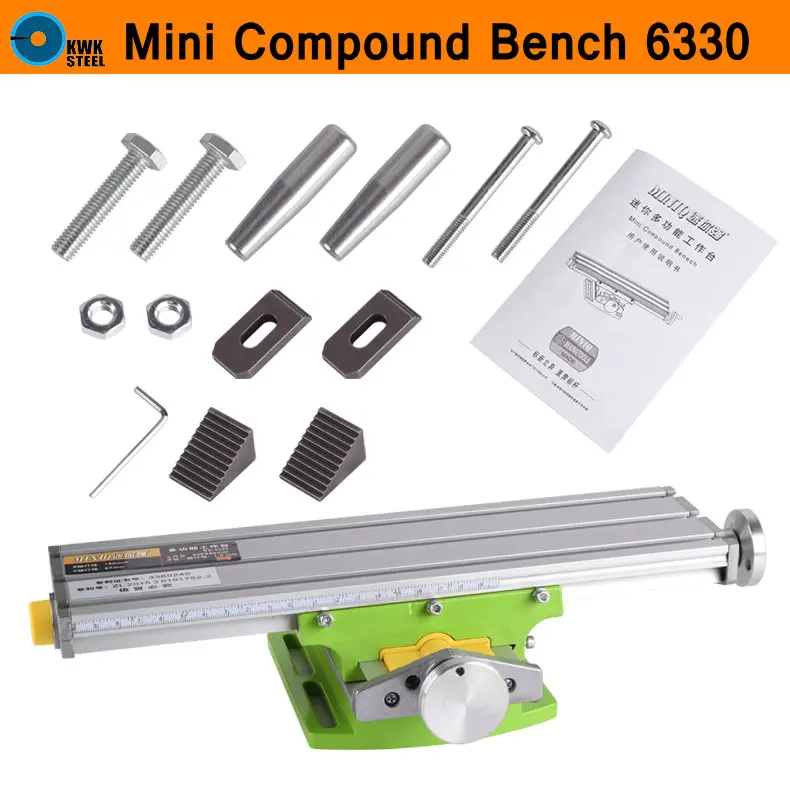 

Mini Multifunctional Cross Working Table Bench Vise Manual Tools X Y-axis Adjustment Table For Drilling Milling Machine BG-6330