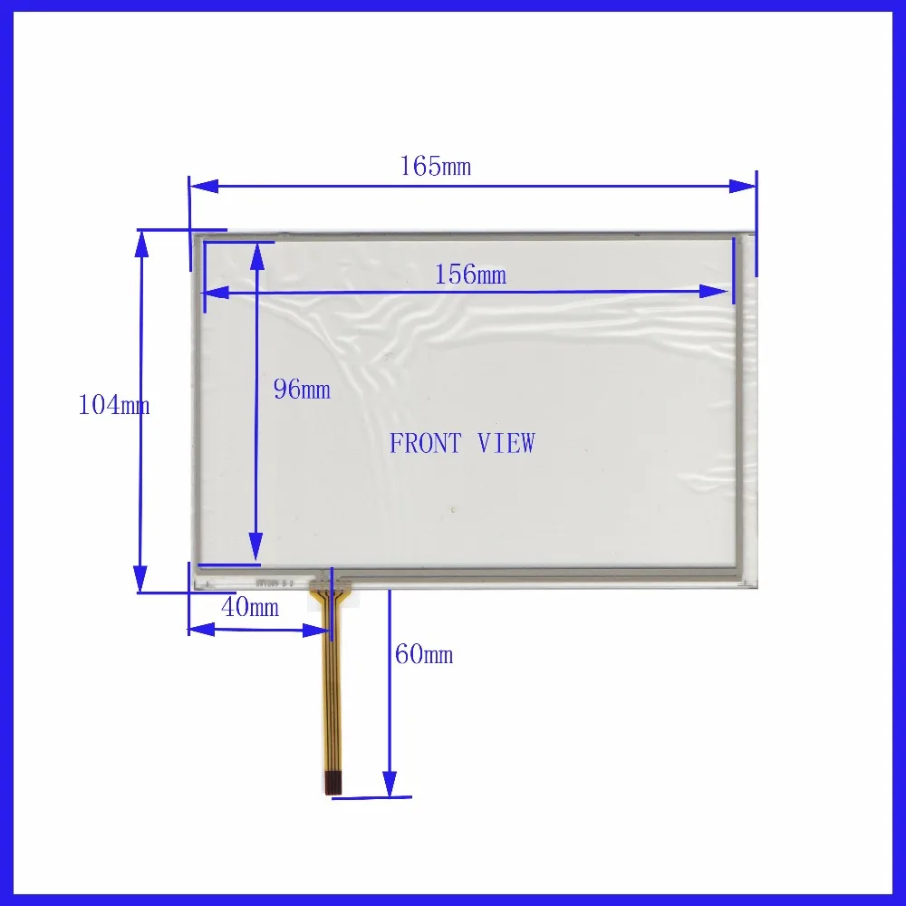 

XWT269 7.1inch 4 line For Car DVD touch screen panel 165mm*104mm this is compatible 165*104 TouchSensor FreeShipping