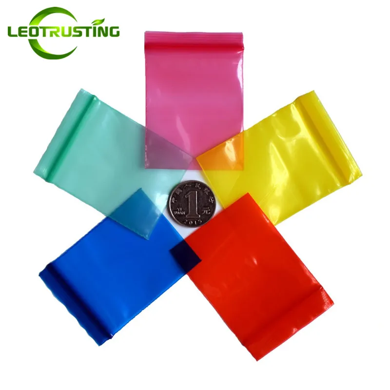 100PCS Thick PE Plastic Ziplock Jewelry Packaging Bag DIY Plastic Snack Tea Coffee Powder Spice Sugar Fridge Storage Pouches