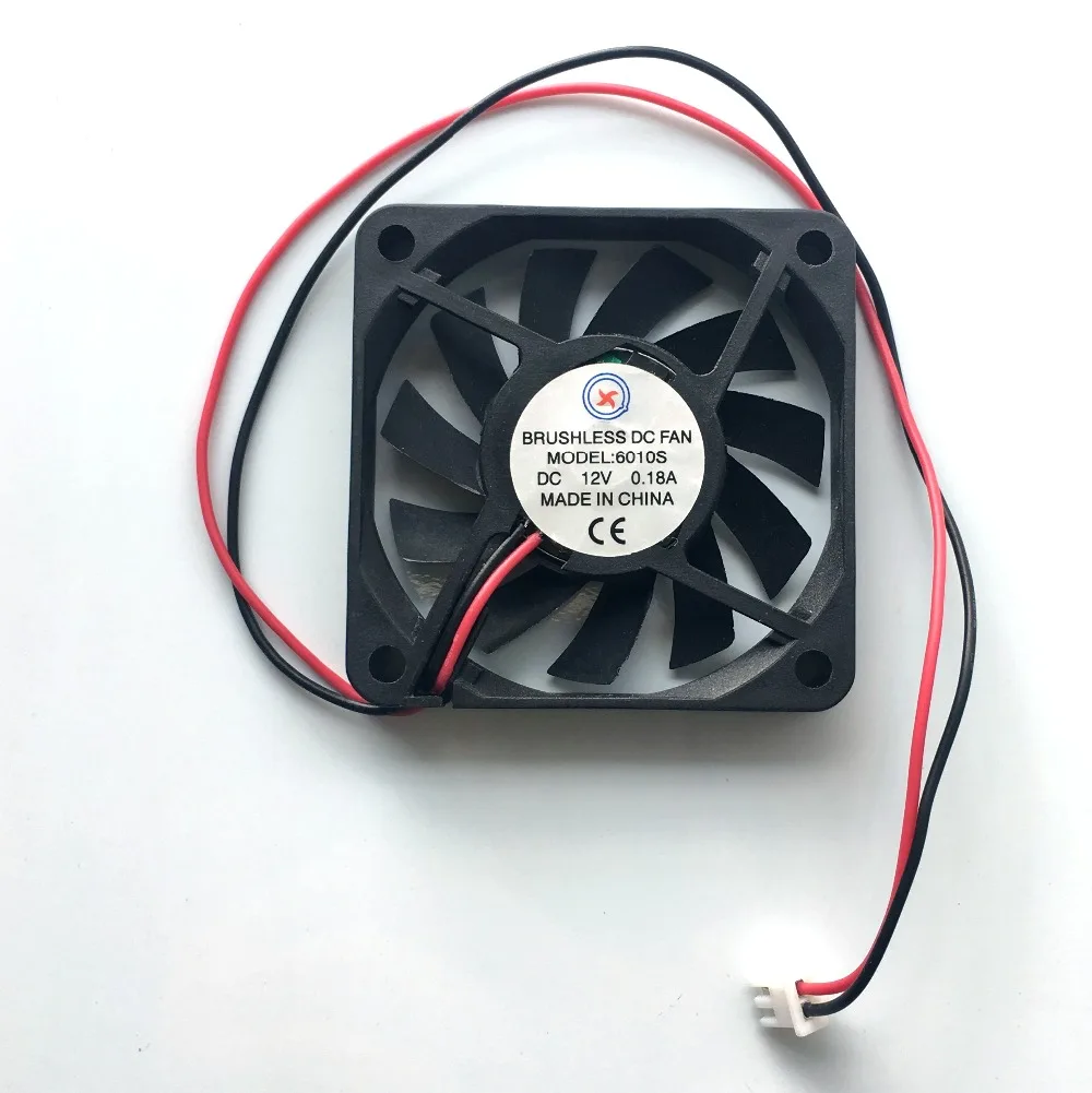 10 Pcs Brushless DC Fan 11 Blade 12V 6010s 2 Wire / 3 Wire 60x60x10mm