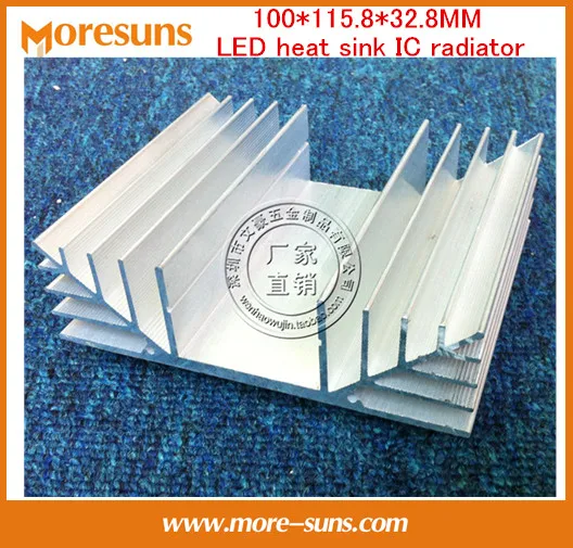 

2pcs Electronic Transistor Heat sink 100*115.8*32.8MM LED heat sink IC radiator / Bridge rectifier fins