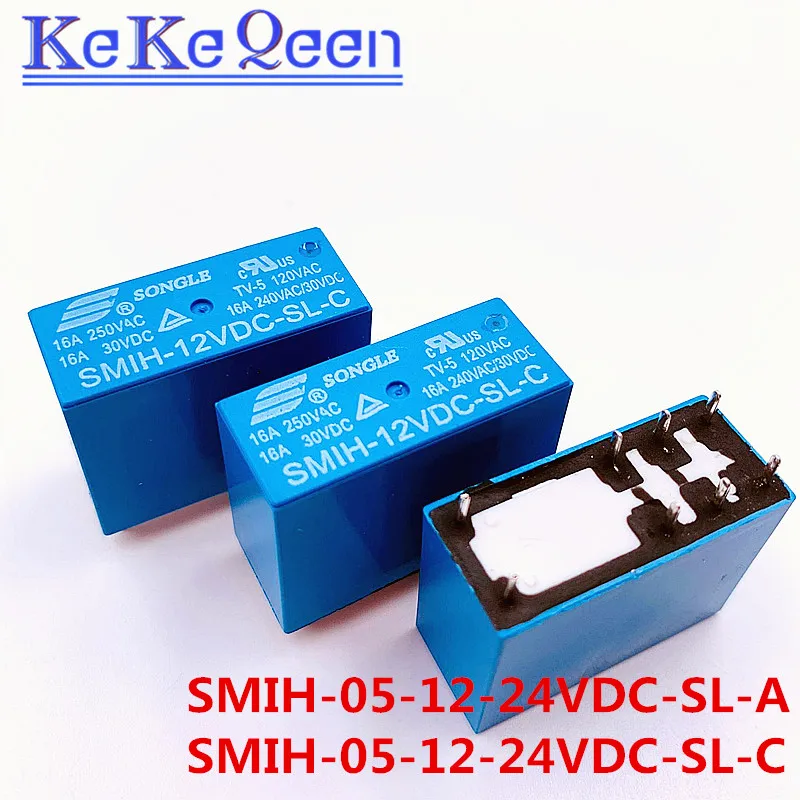 SMIH-05VDC-SL-C SMIH-12VDC-SL-C SMIH-24VDC-SL-C 05 12 24 V Relays 16A 250V 8pin A group of normally open New and Original