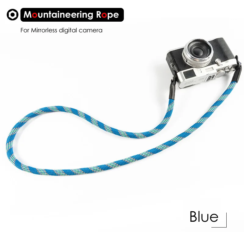 Hand-woven Mountaineering Nylon Rope Camera Shoulder Neck Strap Belt for Mirrorless Digital Camera Leica Olympus Pentax Sony