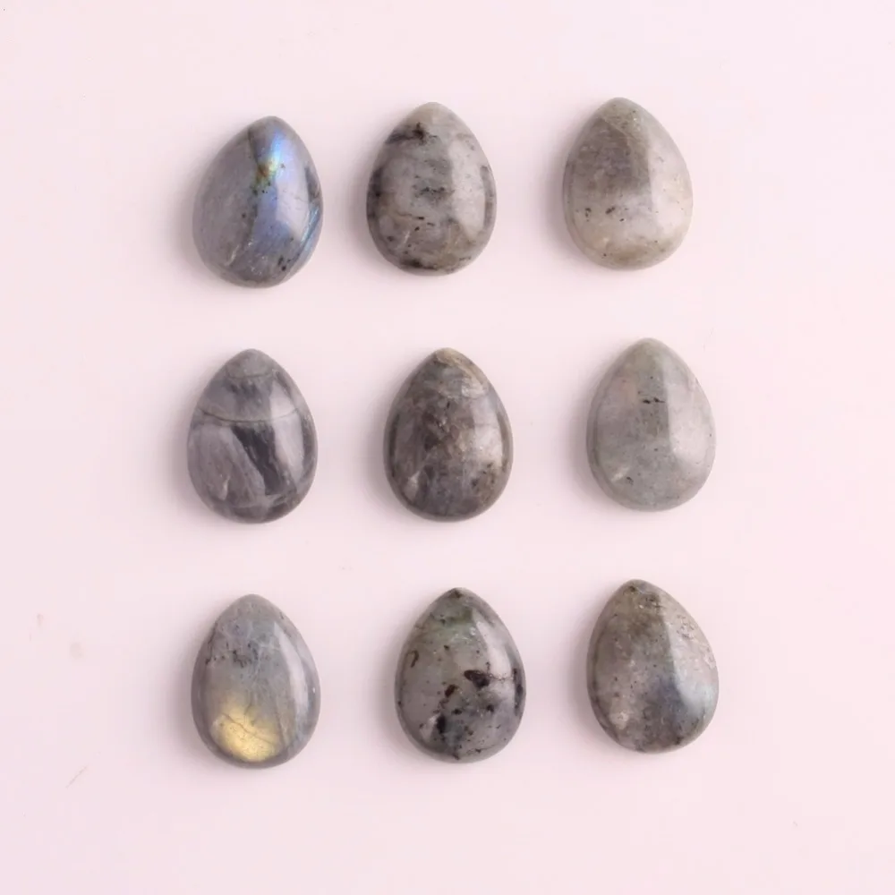 Druzy 24pcs Water Drop Labradorite Cabochon Semi Precious Loose Stone  Pendant Charm Cabochon For Jewelry Making Free Shopping