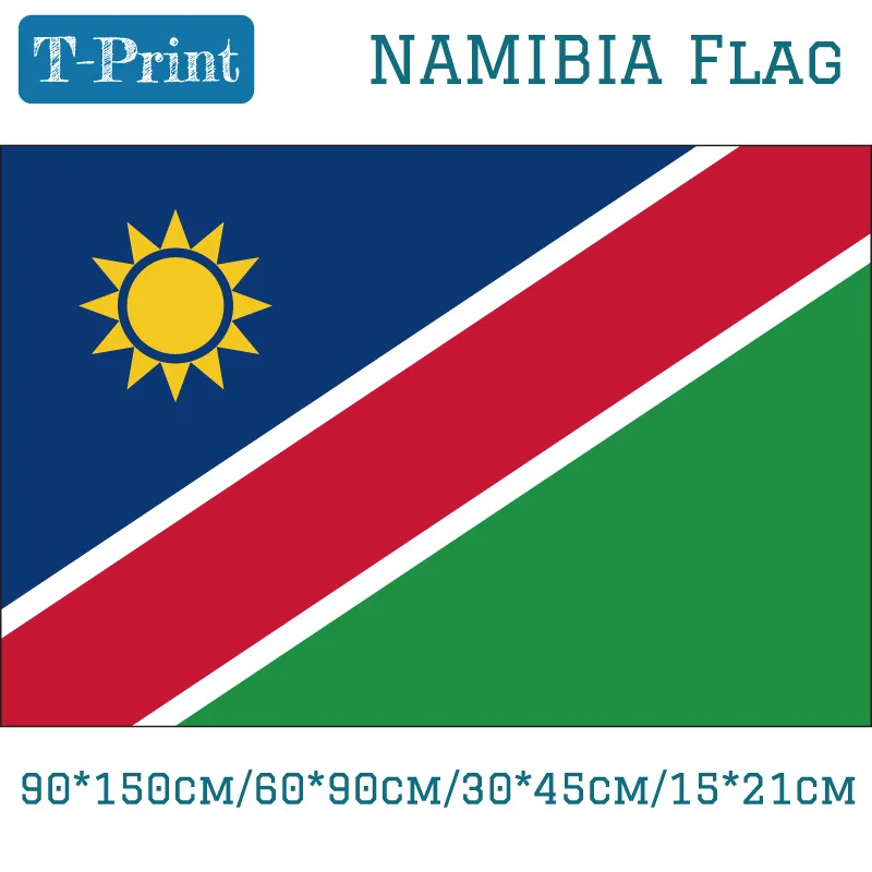 

90*150cm/60*90cm/15*21cm Namibia National Flag 30*45cm Car Flag 3x5ft Polyester Banner For National Day / Sports games / Event