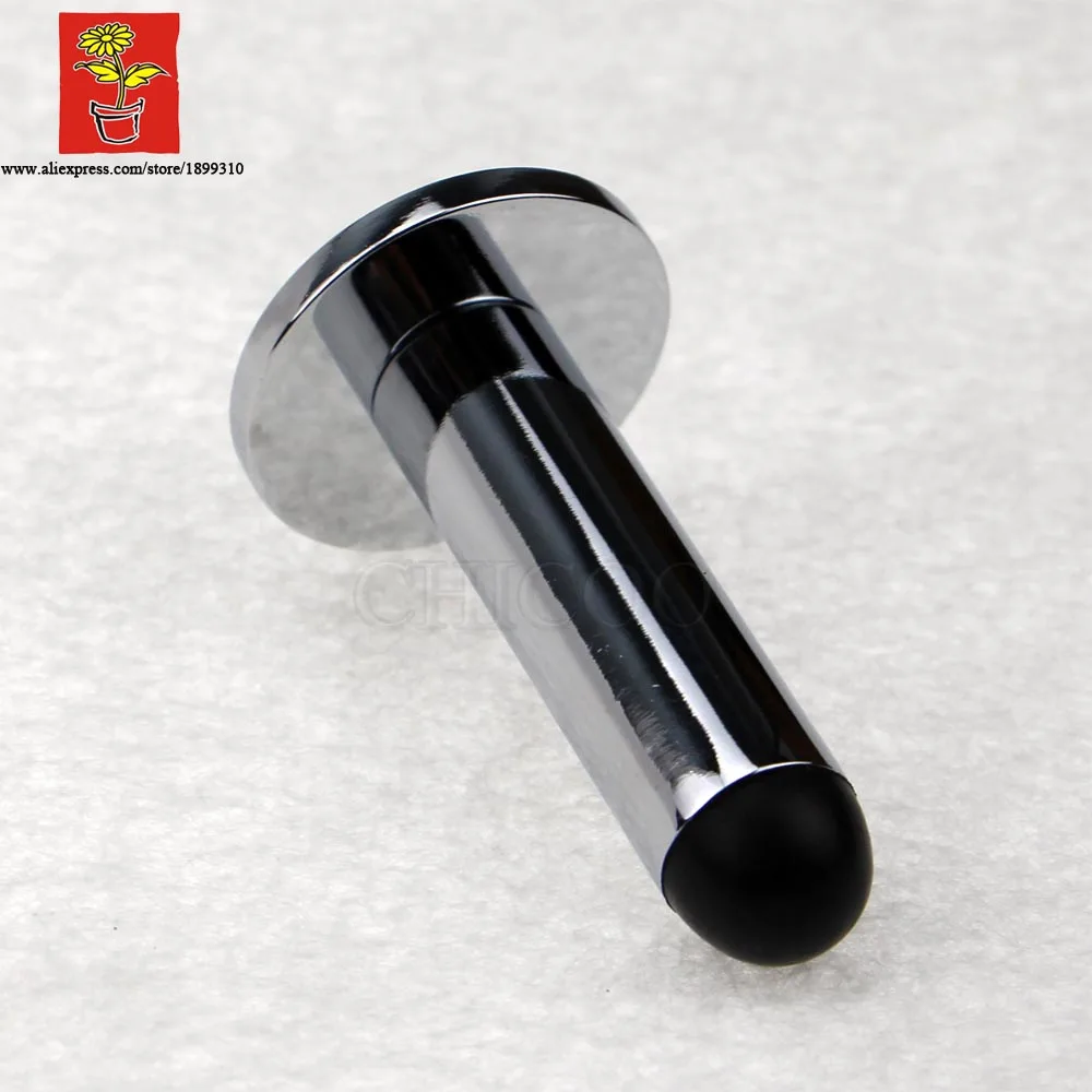 

Wholesale 10PCS Zinc alloy Polish chrome Wall Mounted Door Stopper,pillar door stop,glass doorstops