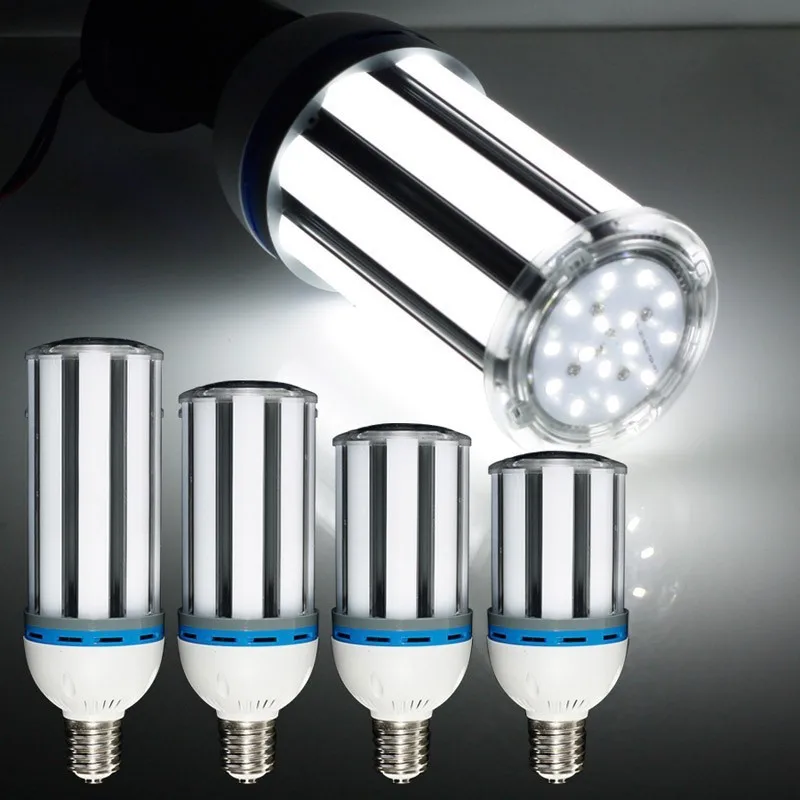 2pcs/lot 27w 36w 45w 54w 5500LM e40 LED Light Bulb Lamp 85-265V Cylinde Plug Lamp 5730 SMD Corn Light