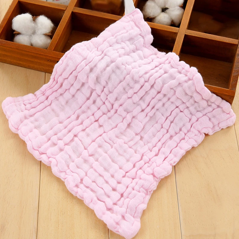 Small Towel 25*25cm Soft Cotton Hand Towel for Adults and Children Handkerchief Quick-Dry Bathroom Solid Color Face Towel Gift