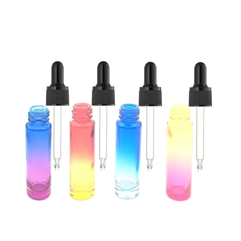 300pcs 10ml Empty Perfume Sample Glass Pipette Bottle with Pure Glass Dropper Tubes Essential Oil Vial