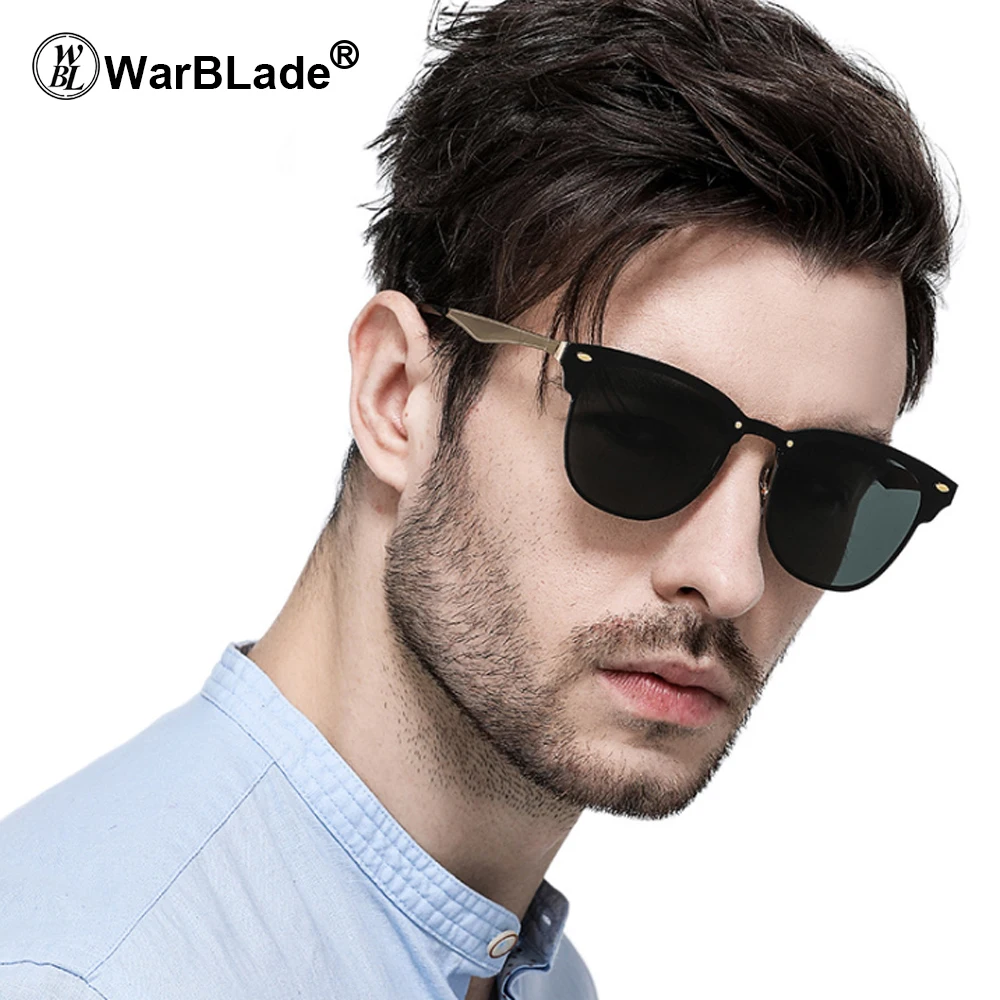 

WarBLade 2018 Glasses Ocean Sunglasses Eyewear Accessories Female/Male Sunglasses Rimless for Men glasses Gafas De Sol Masculino