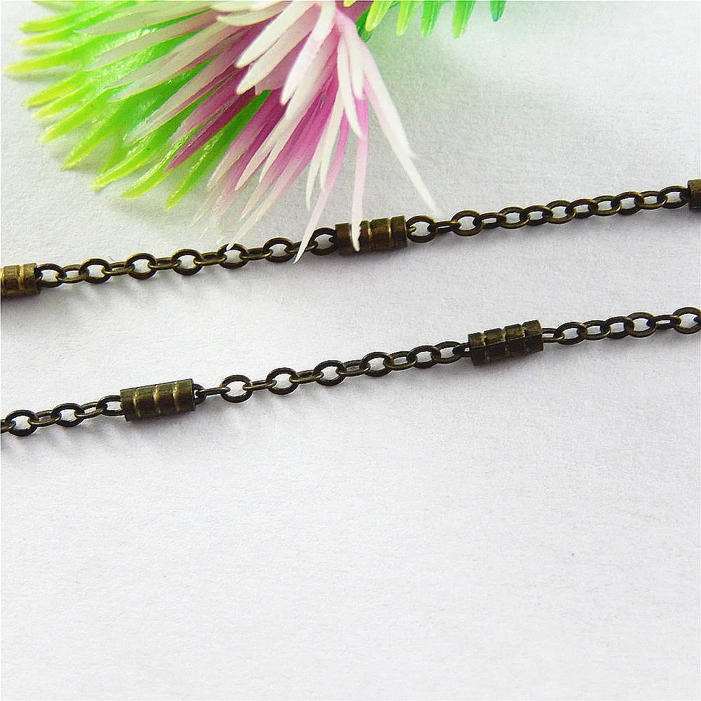1 Meter/Pack GraceAngie Bronze Circle Chain 5*2mm Vintage Style chain Women Necklace Crafts Handmade Chain Accessories 34854