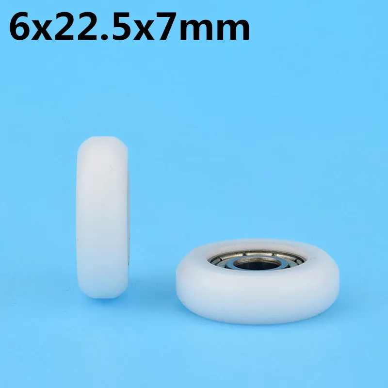 1 Pcs 6x22.5x7mm Nilon Roda Dengan 3D printer bantalan Plastik POM
