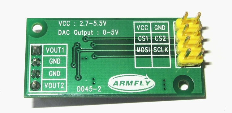 이중 출력 SPI 인터페이스 전원, DAC8501, 16 비트 DAC 모듈, 3.3-5.0V