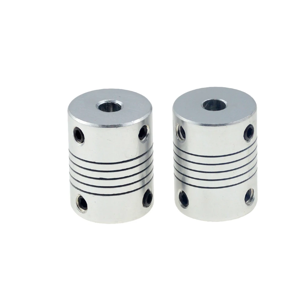 4pcs/lot D19L25 5x8mm CNC Motor Jaw Shaft Coupler Flexible Coupling OD19x25mm wholesale Dropshipping 3/4/5/6/6.35/7/8/10mm