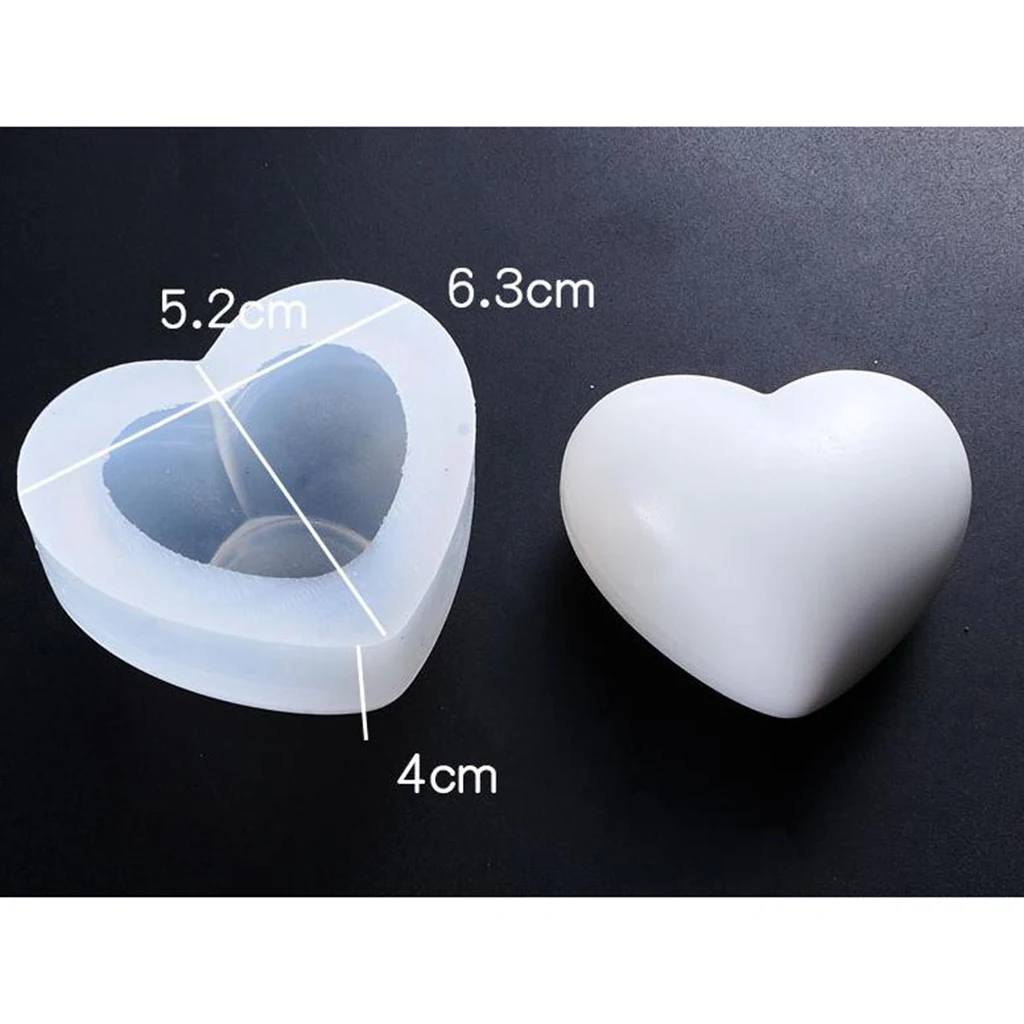 Heart/Rabbit/Wolf Head/Lion DIY Silicone Mold Resin Casting Craft Mould Tool