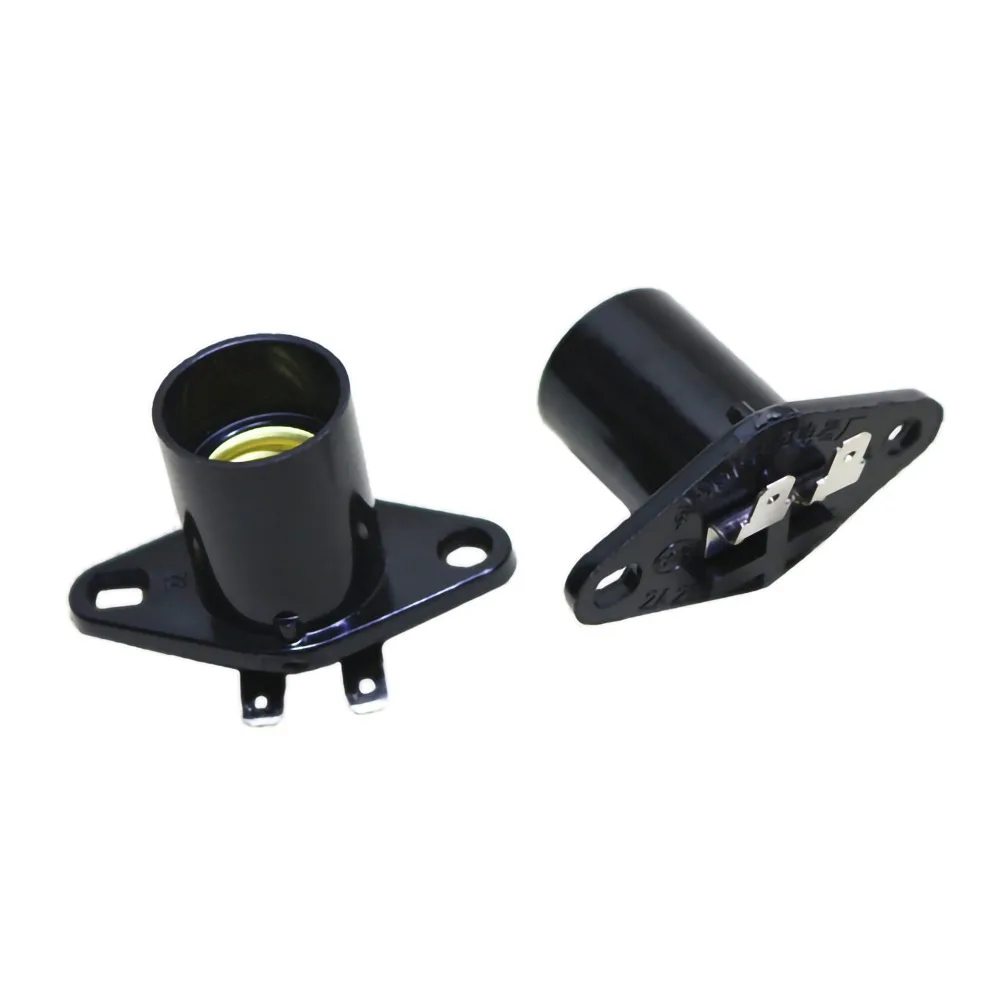 1Pcs E14 Led Lamp Holder Adapter 220V Light Microwave Oven Parts 4cm Wide Curved Foot High Temperature Resistant Lamp Holder New