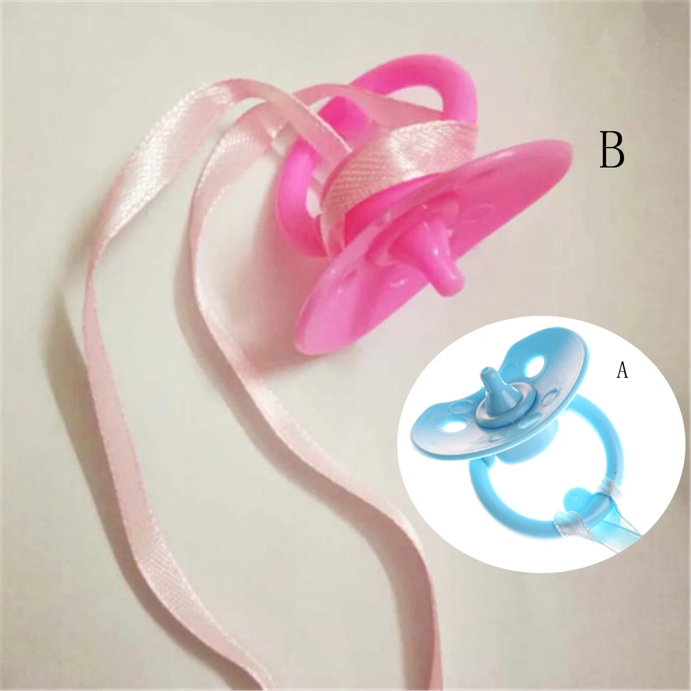 1PCS Pacifiers for Reborn Baby Doll Handmade DIY Pacifiers Nipples Dummy Fit for Dolls Accessories  Random Color