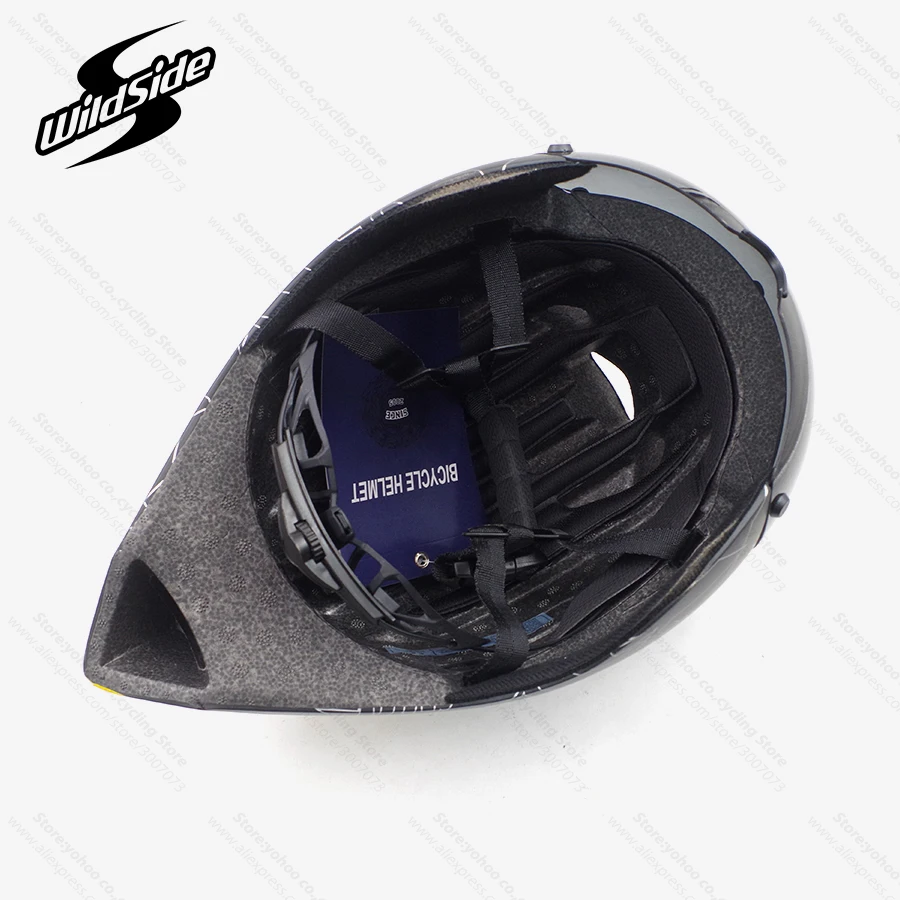 Race tt Ciclismo Casco lenti occhiali Triathlon tri aero Casco bici da strada timetrial Casco da bicicletta Casco Ciclismo accessori 2019