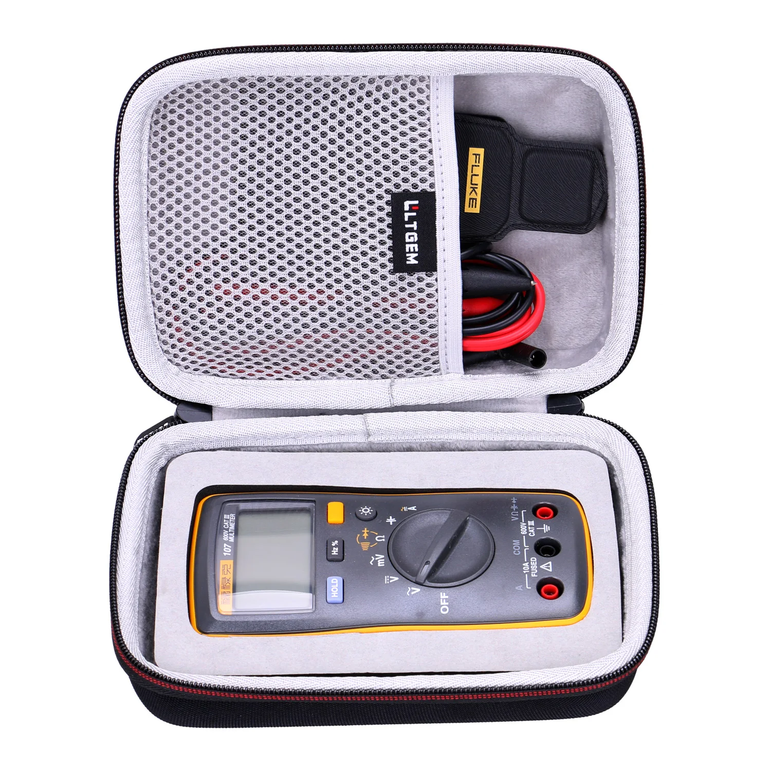 LTGEM EVA Waterproof Carrying Hard Case For Fluke 107 AC/dc Current Hand held Digital Multimeter