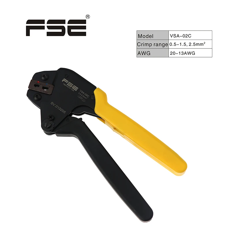 FSE Crimping Hand Tool Pliers Wire Crimper Tools VSA-02C Multifuncional 20-13AWG Electricista Crimp Range 0.5-2.5mm