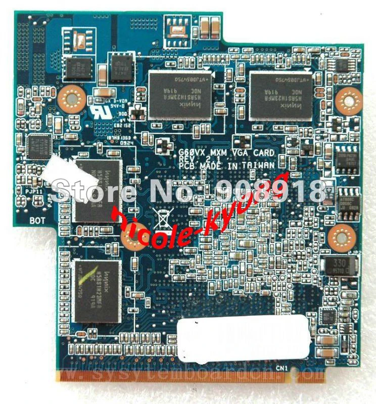 60-NV3VG1000-D01 GTX260M GTX 260M 1GB DDR3 VGA Video Board for Asus G60VX G51VX G50VT G50V 08G2015GT21I