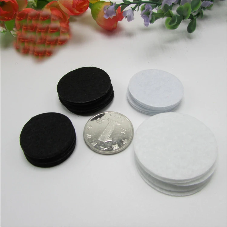 200 PCS DIY 2CM-4CM Round ellipse Felt circle fabric pads accessory patches Non-woven sew felt pads fabric flower accessories