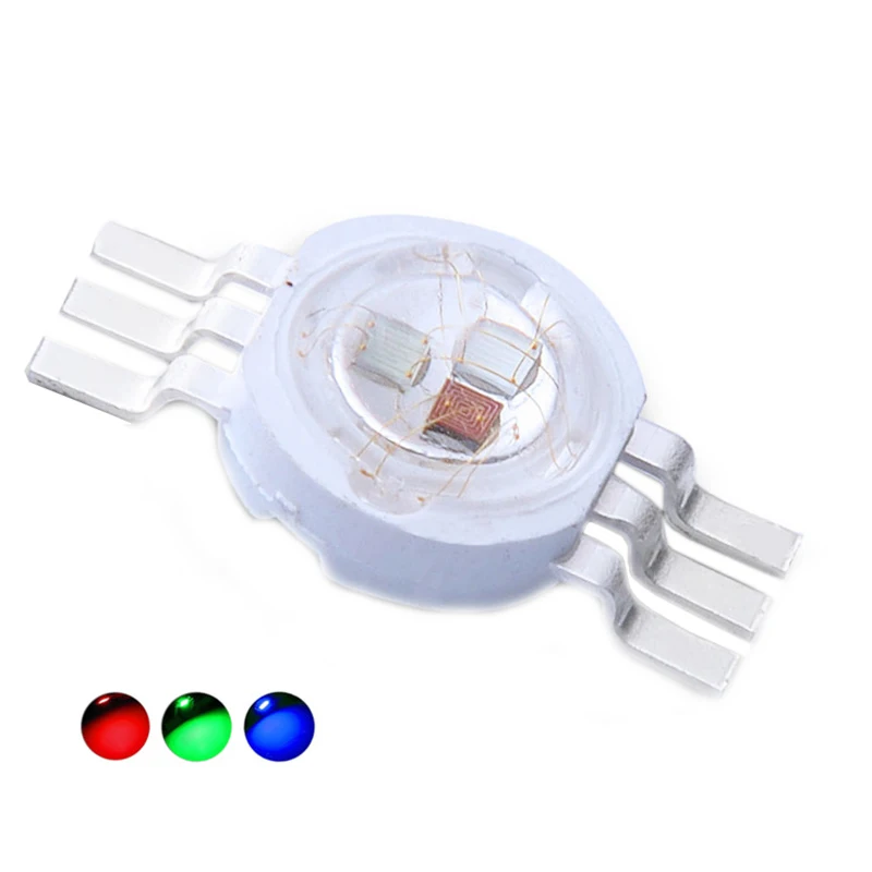 50pcs LED 1w 3w High Power LED Chip, RGB Red Green Blue Yellow Cold White Nature White Warm White Light Source