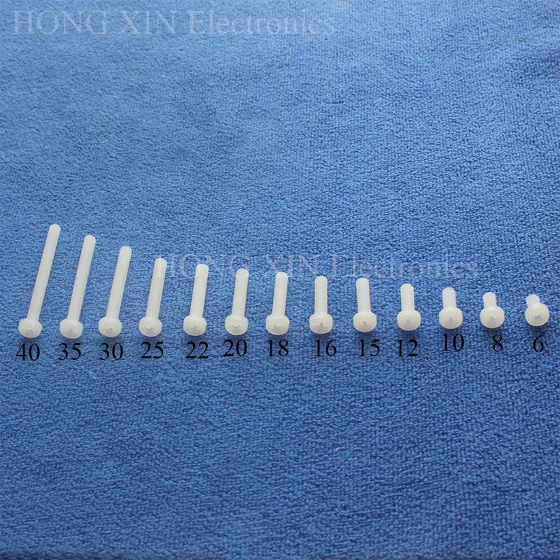 M4*6/8/10/12/15/16/18/20/22/25/30/35/40 white Round Head nylon Screw plastic screw brand new RoHS compliant 1pcs