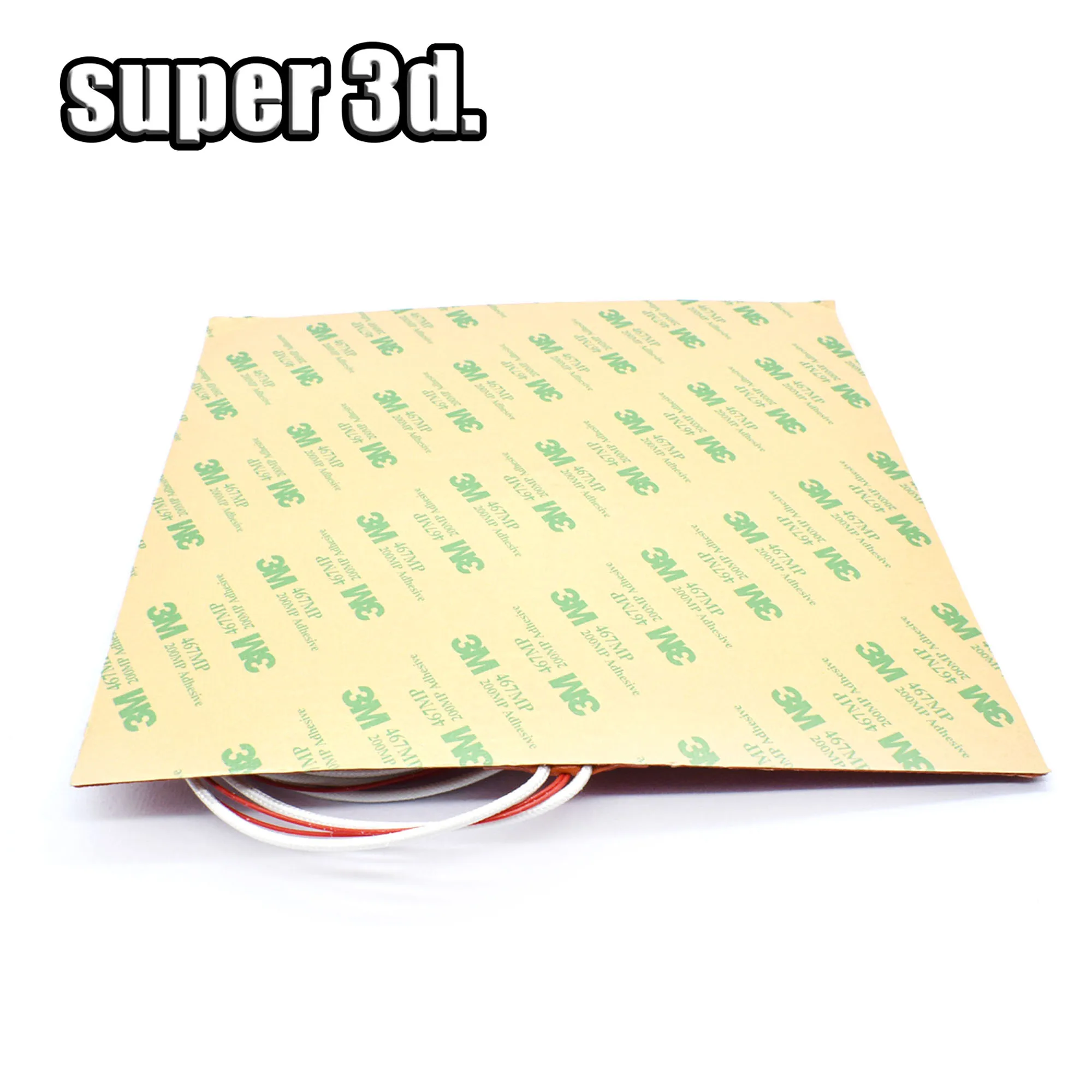 Silicone Heated Bed Heating Pad Waterproof 220/300/310/235/400MM 24V/220V for 3D Printer Ender3 cr10 Parts Hot Bed