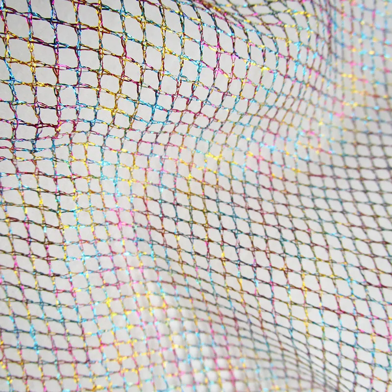 Colorful Shining Net Fabric, Wedding Party Decor, Mesh Cloth, Sewing Tissue, Lady Girl Dress Fabrics, Christmas Decor, Fashion