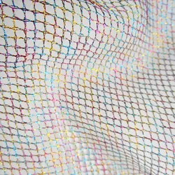 Colorful Shining Net Fabric Lady Girl Dress Mesh Cloth Sewing Tissue Wedding Party Decor Christmas Fashion Decor