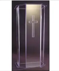 plexiglass material acrylic podium lectern decoration table furniture plexiglass