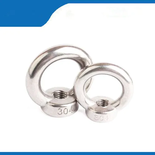 Free shipping M12 M14 M16 M18 M20 M24 304 Stainless Steel 304SS DIN582 Female Thread Round Ring Lifting EyeNut with good quality