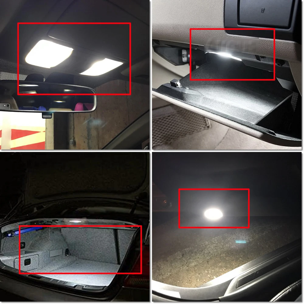 10x Canbus LED Interior Light Kit Package for 1999 2000 -2004 Jeep Grand Cherokee glove box Map Dome Trunk License plate Light