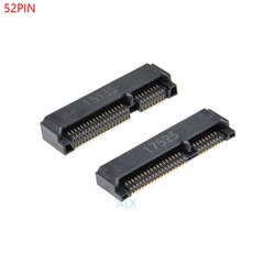 2/5/10PCS 52PIN MINI PCIE PCI-E SOCKET msata connector Height: 4.0mm 5.2mm 5.6mm for NoteBook Computer