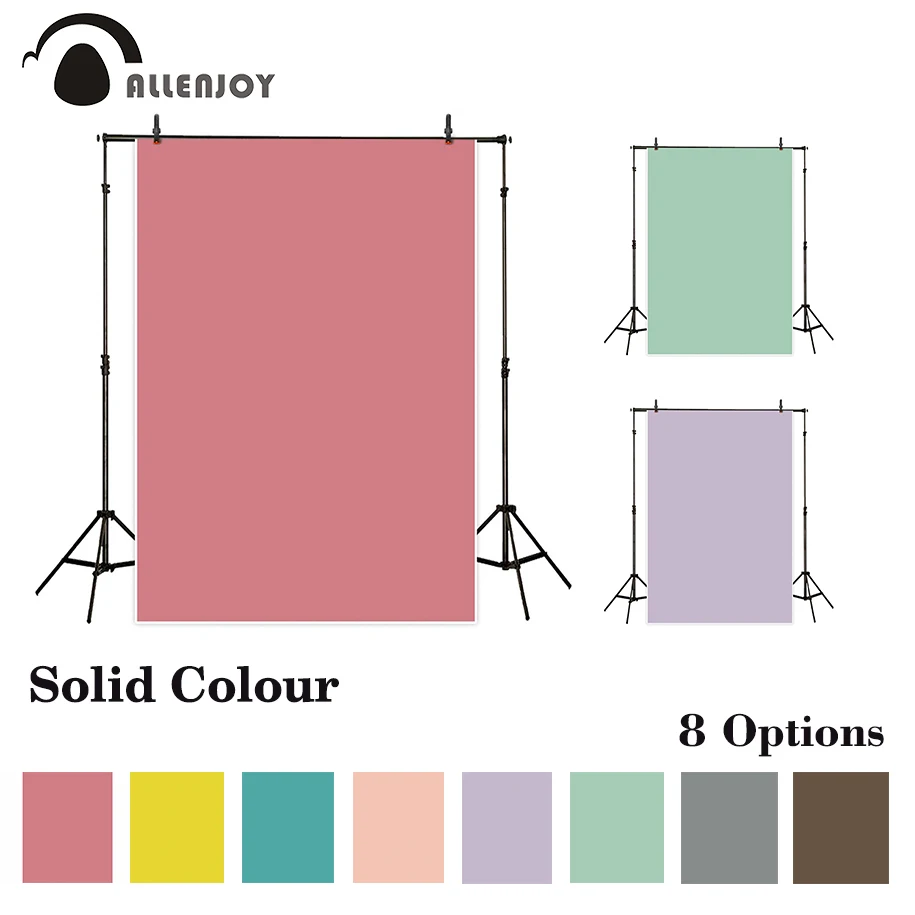 

Allenjoy Solid Color Vinyl Photography Backdrop Pure Color Children Backgrounds For Photo Studio Photobooth Photocall Photophone