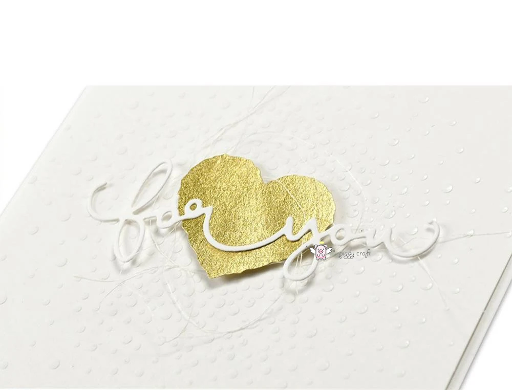 Mmao Handwerk Metall Stahl Schneiden Stirbt Neue Für sie brief dekoration Schablone Für DIY Scrapbooking Papier/foto Karten Präge stirbt – Detail 1