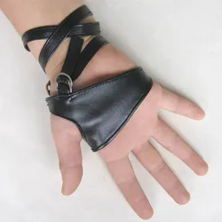 Gants noirs en Faux cuir pour femmes, Sexy, pour boîte de nuit, gothique, Punk, Rock, sans doigts, G201, offre spéciale, 2017