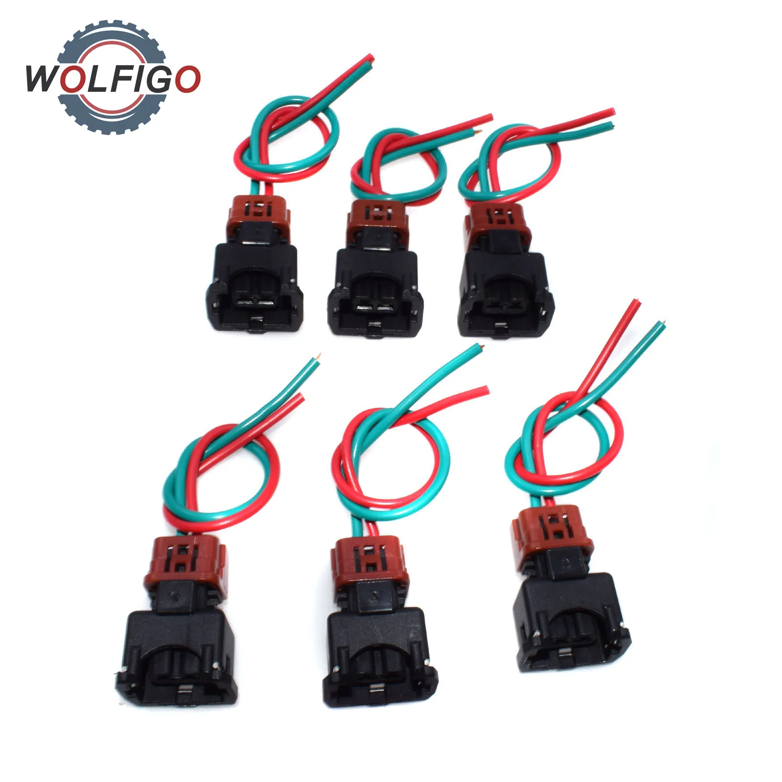 WOLFIGO Fuel Injection Connector Pigtail Harness for NISSAN 300ZX Z32 90-94TT 90-93NA WRS-Z32INJ-P1