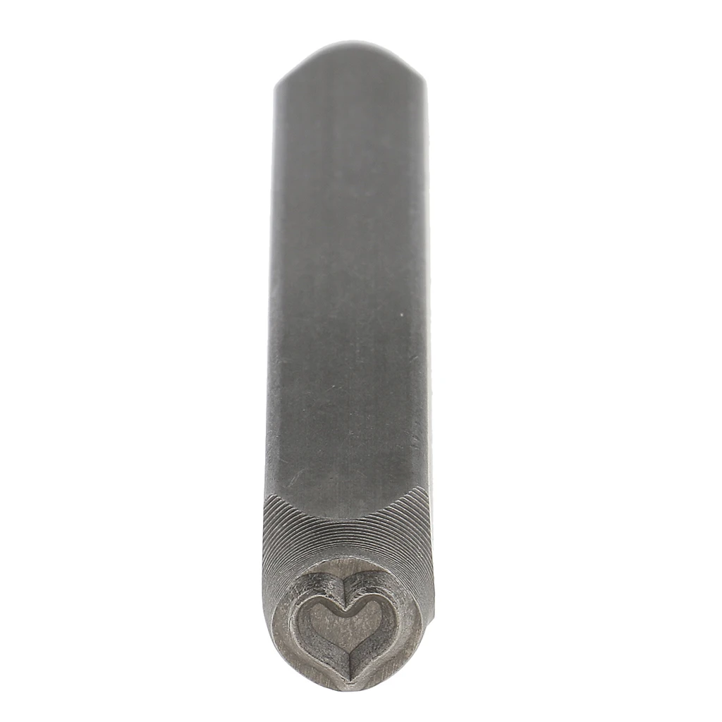 6mm Heart Design Metal Steel Stamp Punch for Metal Leather Clay Making Tool