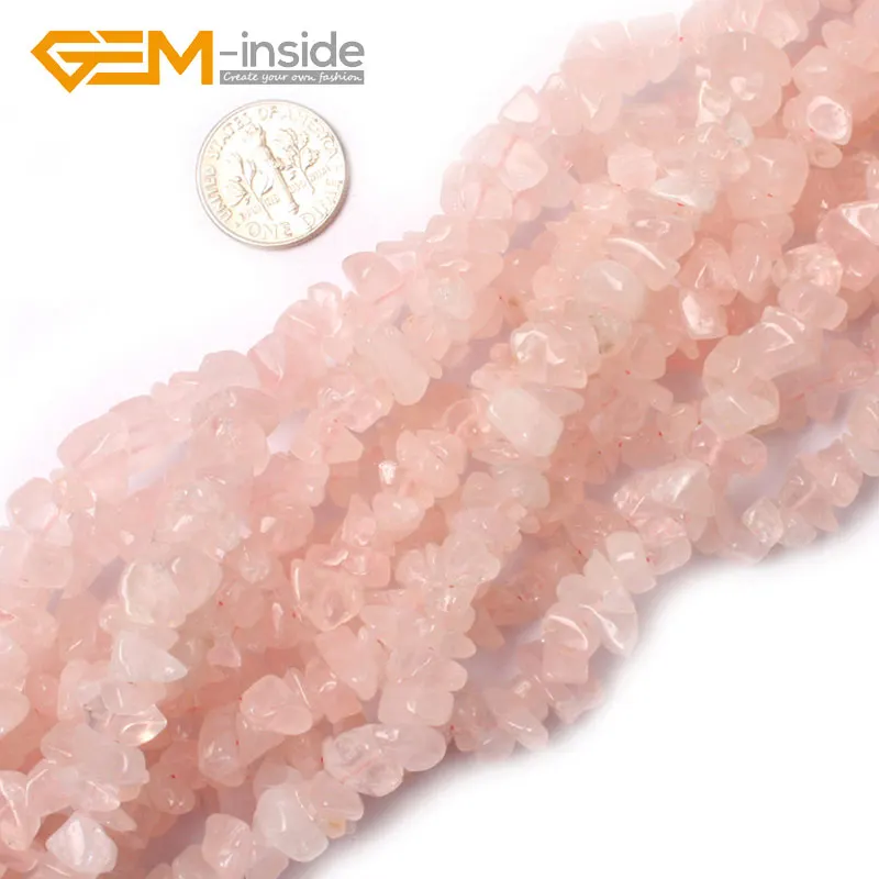 3-8mm Natural Stone Chips Tiger eyes /Rose quartzs/ Jewelry Making Beads Stand 34 Inches DIY Bracelet Gem-inside